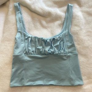 Light blue cropped tank